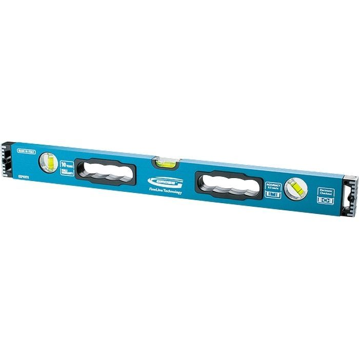 Gross 800mm professional alumínium vízmérték megerősített, ütésálló recézett (34328) (34328)