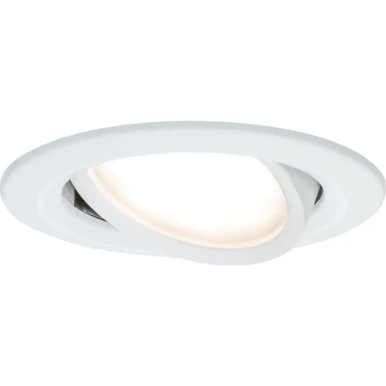 Paulmann 93448 Nova beépíthető lámpa, kerek, billenthető, fehér, 2700K melegfehér, Coin foglalat, 460 lm, IP23 (PL93448)