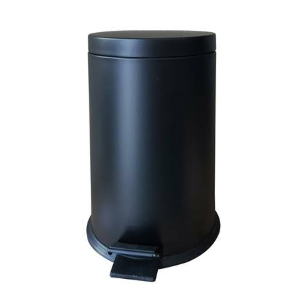 10 literes pedálos fém szemetes - Fekete (1605SZE050)