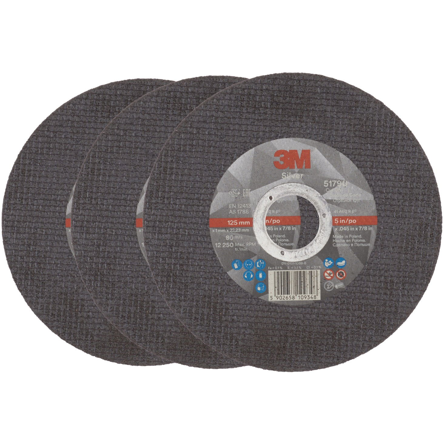 3M Silver, T41, 125 × 1 mm, 3 darab, 51790 (7100139232)
