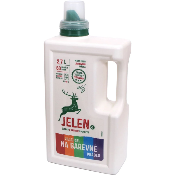 Tekutý prací prostředek na barvy Jelen 2,7 l