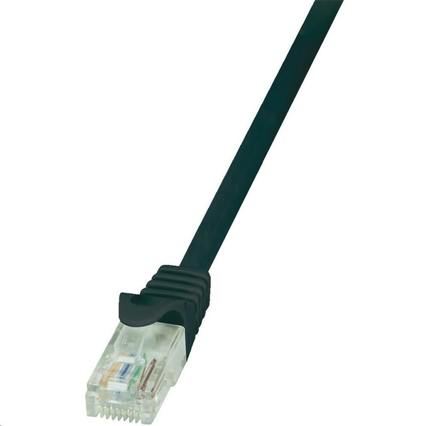 LogiLink Patchkabel CAT5e  U/UTP AWG26/7  0,50m schw.