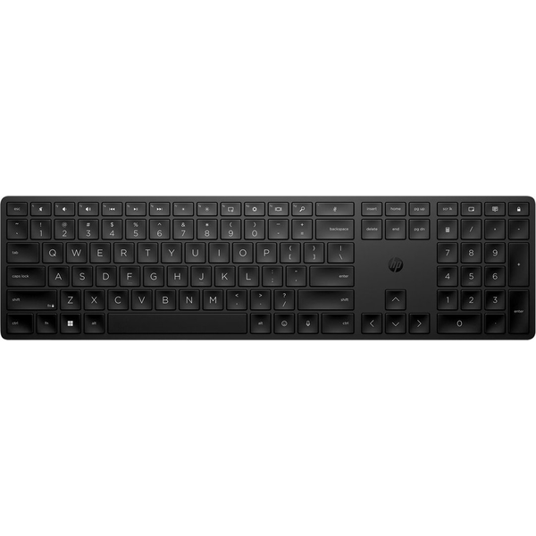 HP 450 BLK Programmable Wireless Keyboard tastatur RF trådløs + USB Sort