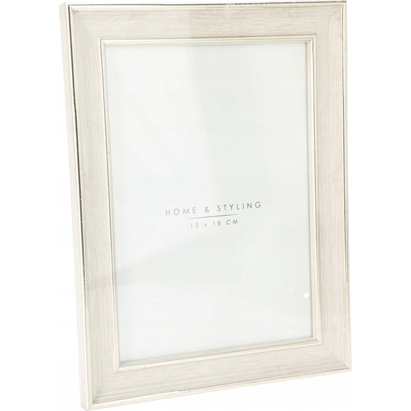 Ramka Home Styling Collection Ramka na zdjęcie, imitacja bielonego drewna,16 x 21 cm