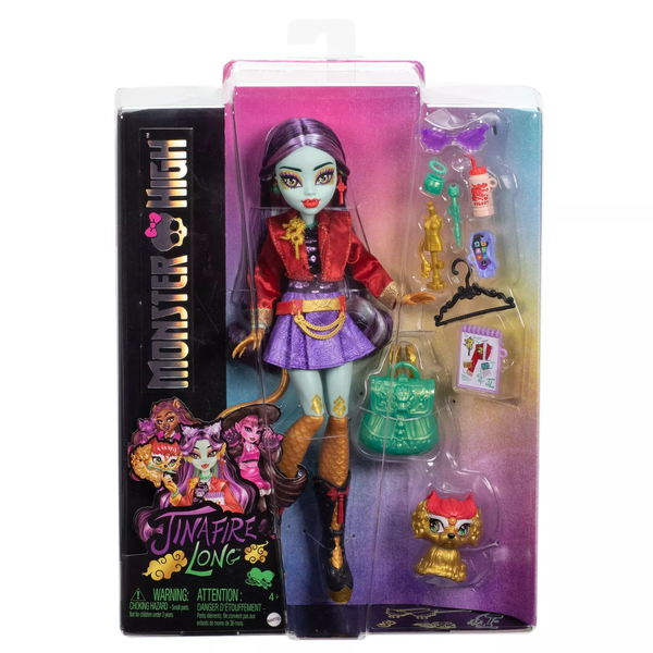 Mattel Monster High Jinafire baba kiegészítőkkel