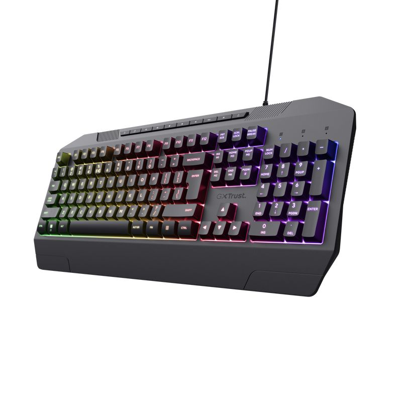 Trust GXT 836 Evocx RGB Vezetékes Gaming Billentyűzet - Magyar