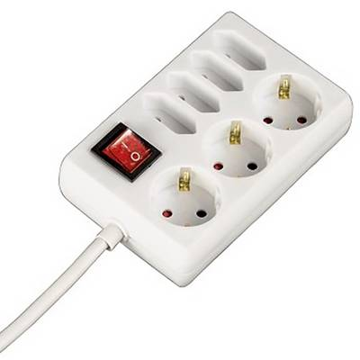 Hama 00108848 stikdåse 1,4 m 7 AC stikkontakt(er) Hvid