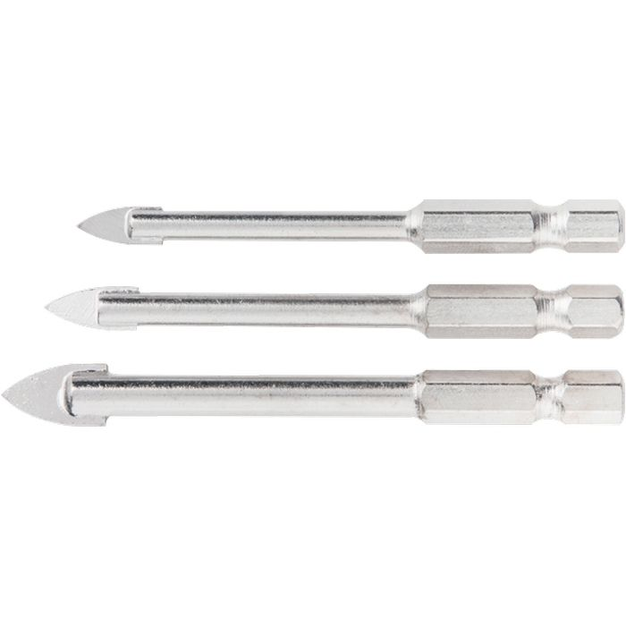 MTX 5-6-8mm csempe fúrófej szett fúrófej hatlapfejű (728259) (728259)