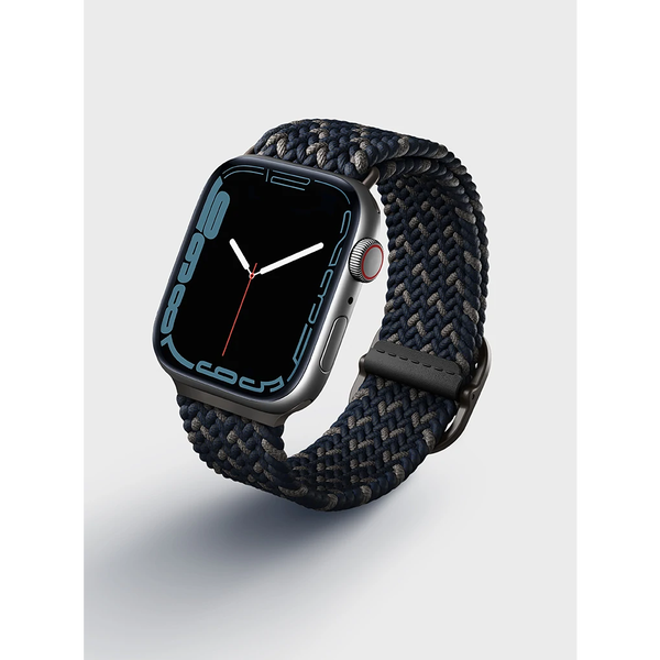 Uniq Aspen Designer Edition Apple Watch S3/4/5/6/7 Fonott szíj 42/44/45mm - Kék