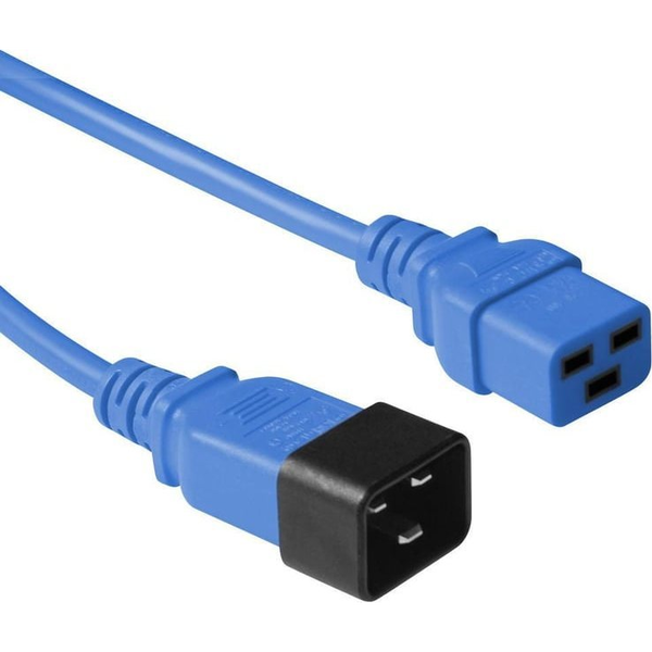 Microconnect PE2019B09 cavo di alimentazione Blu 0,9 m Accoppiatore C20 Accoppiatore C19