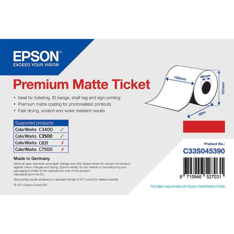 Epson prémium címke (C33S045390) (C33S045390)