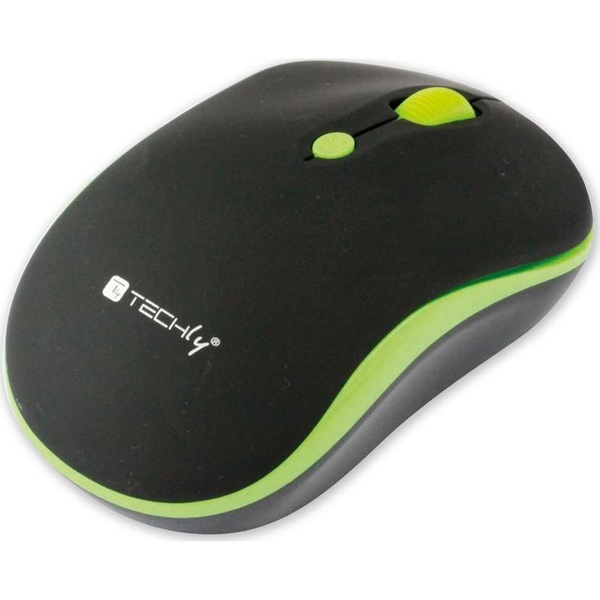 Techly IM 1600-WT-BGW myš Kancelária Všestranný RF Wireless Optický 1600 DPI