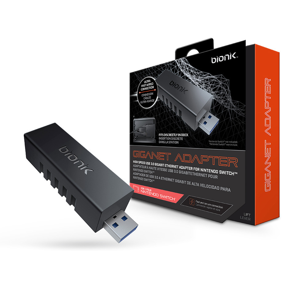 Bionik BNK-9018 Nintendo Switch USB 3.0 Gigagnet Adapter