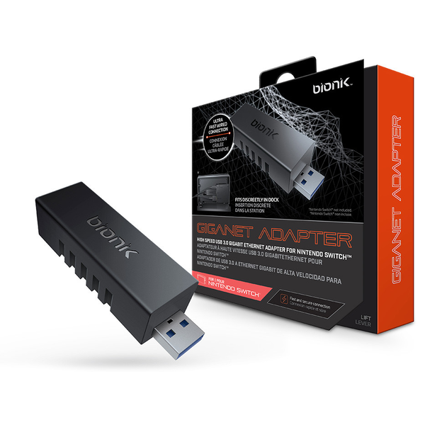 Bionik BNK-9018 Nintendo Switch USB 3.0 Gigagnet Adapter