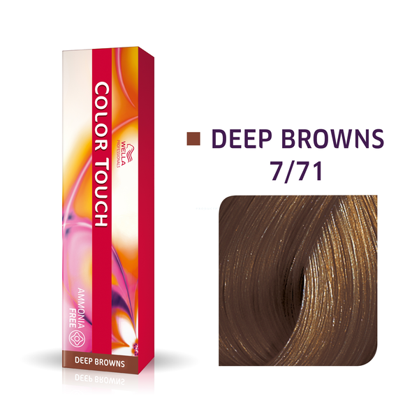  Wella Professionals Wella Professionals, Color Touch, Ammonia-Free, Semi-Permanent Hair Dye, 7/71 Medium Blonde Ash Chestnut, 60 ml For Women