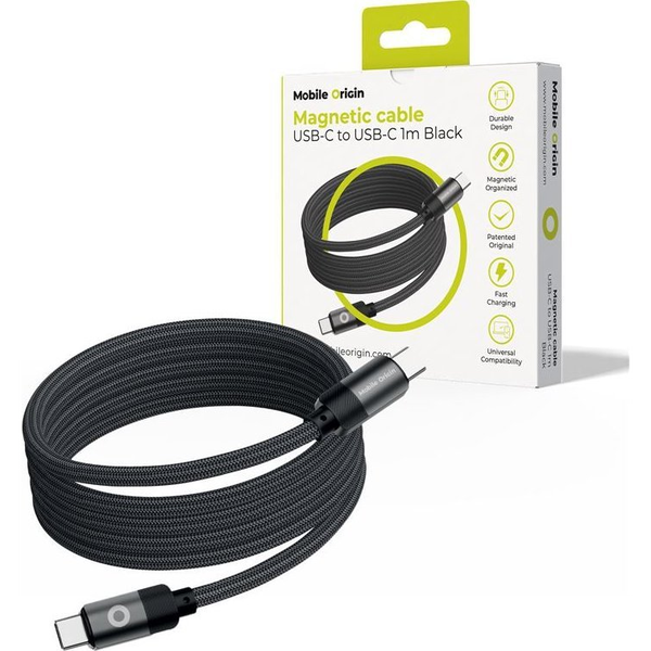 Kabel Mobile Origin USB-C - USB-C 1 m černý