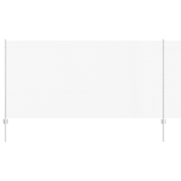 Horganyzott drótháló kerítés 10 U poszttal Ezüst 1.2x10 m Acél