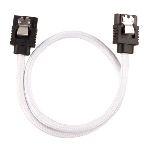 CORSAIR Premium Sleeved SATA Cable 2-pack - White (CC-8900253)