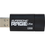 USB памет PATRIOT MEMORY Supersonic Rage Lite 128GB USB 3.2 Gen1 Черен