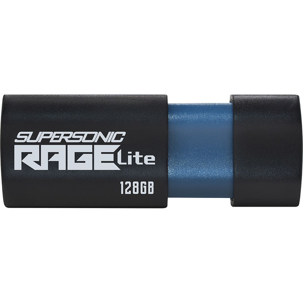 USB памет PATRIOT MEMORY Supersonic Rage Lite 128GB USB 3.2 Gen1 Черен