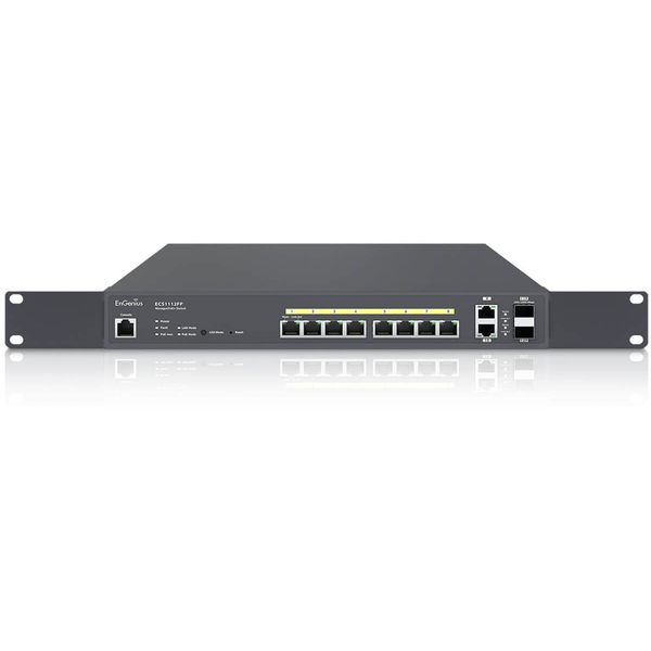 EnGenius ECS1112FP netværksswitch Administreret L2+ Gigabit Ethernet (10/100/1000) Strøm over Ethernet (PoE) Sort