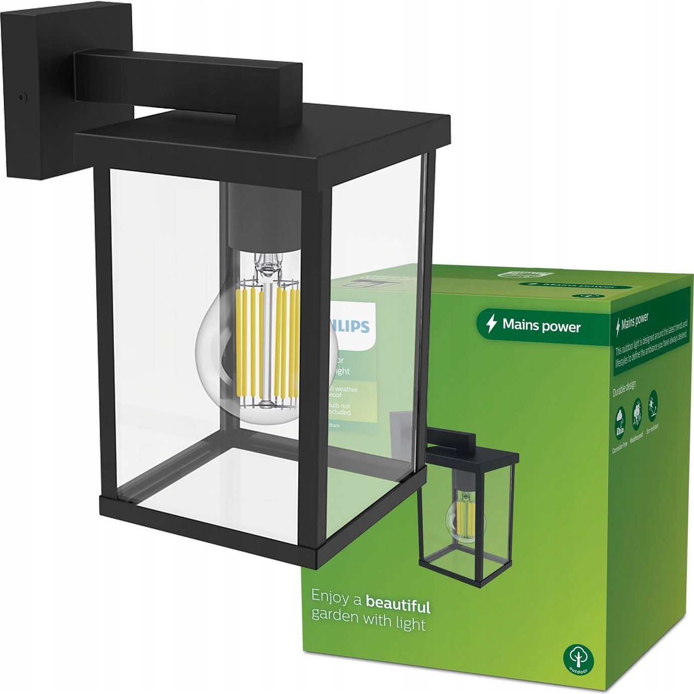 Philips 8720169266377 vonkajšie osvetlenie Vonkajšie nástenné osvetlenie E27 (929003361101)