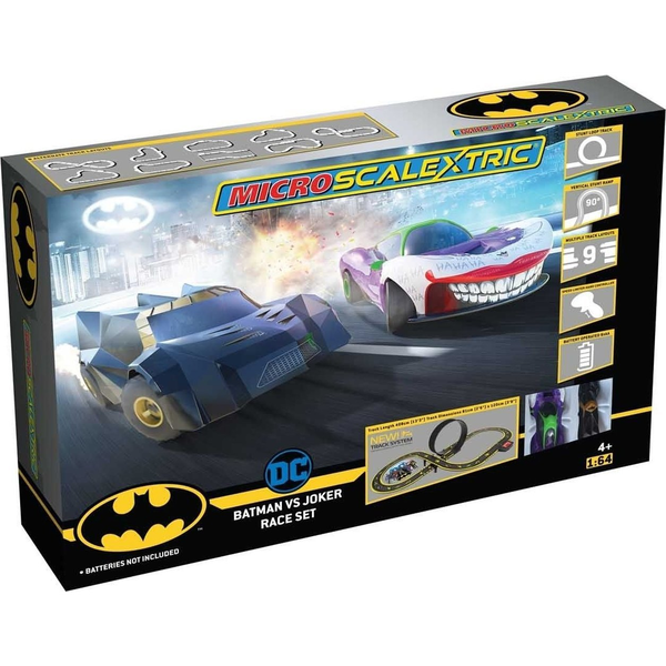 Scalextric Micro Scalextric Batman vs Joker Tor wyścigowy 4+ Zasilanie na baterie Skala 1:64