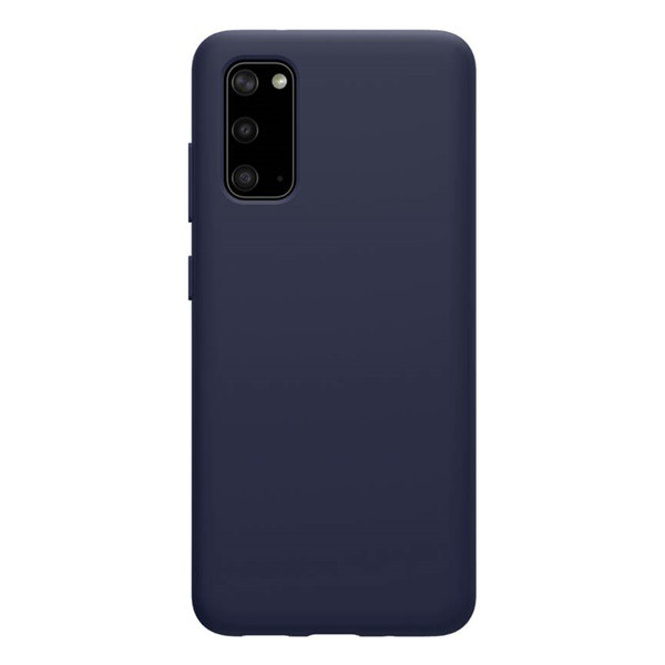 NILLKIN FLEX PURE szilikon telefonvédő (ultravékony, környezetbarát, mikrofiber plüss belső, matt) SÖTÉTKÉK [Samsung Galaxy S20 5G (SM-G981U)]