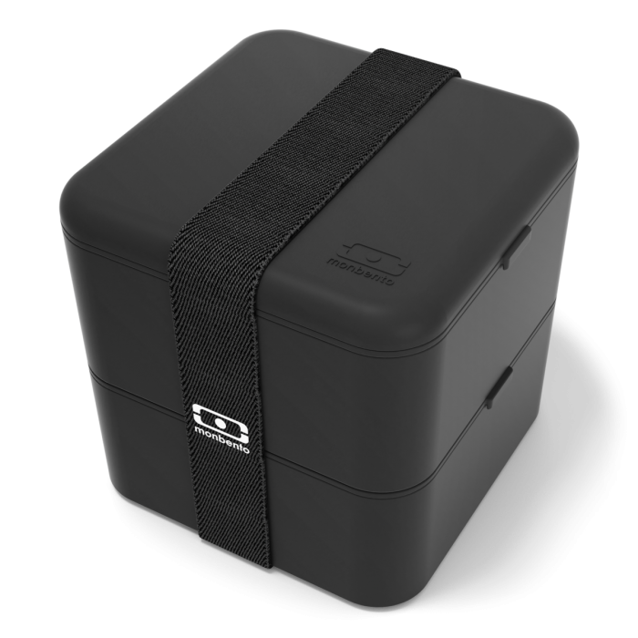 Monbento Bento Square Black Onyx Műanyag ételtároló 1.7L - Fekete (13120002)
