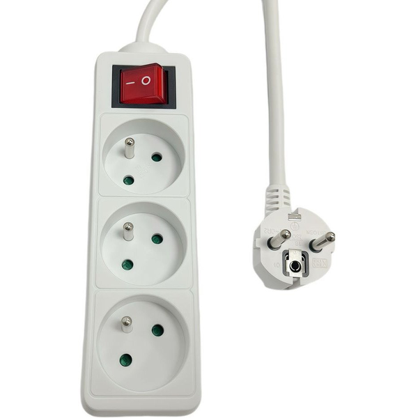 3-way Power Strip on/off