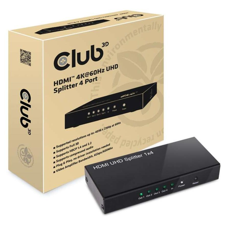 CLUB3D CSV-1380 videó elosztó (CSV-1380)