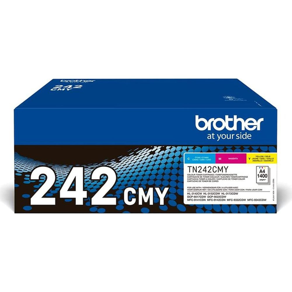 Brother TN-242CMY tonerpatron 1 stk Original Blå, Magenta, Gul