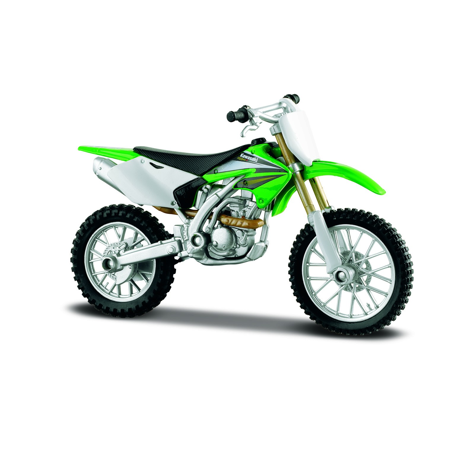 Maisto Kawasaki KX 250F Fém motor modell állvánnyal 1:18 (10139300/77357)