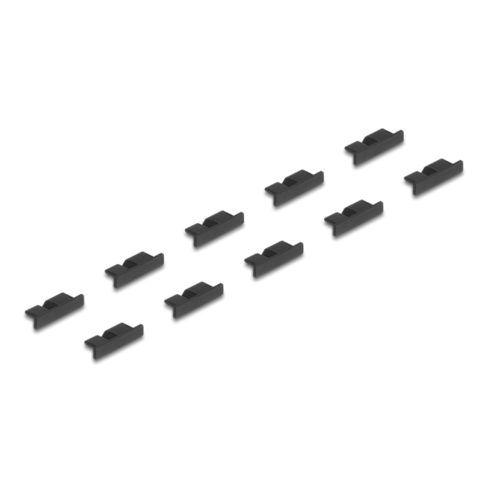 Delock Porvédő USB 3.0 Micro-B típusú kimenethez fogantyú nélkül 10 darab fekete (64243) (64243)