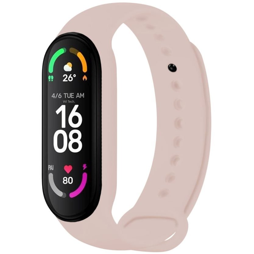 FIXED Silicone Strap Xiaomi Band 7 / Mi Band 6 / Mi Band 5 - rózsaszín (FIXSSTB-989-PI)