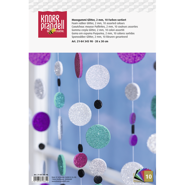 Knorr Prandell A4 10 db/csomag glitteres dekorgumi szett (218434598)