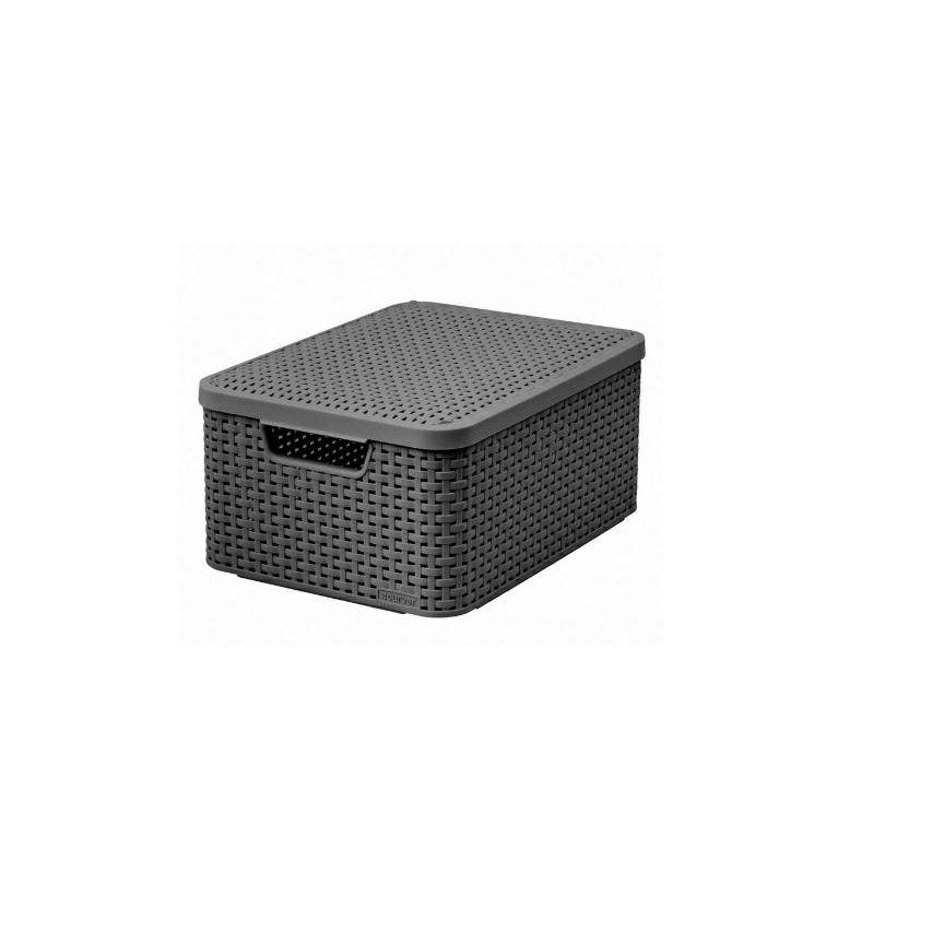 Univerzális kosár műanyag, szürke (205849)