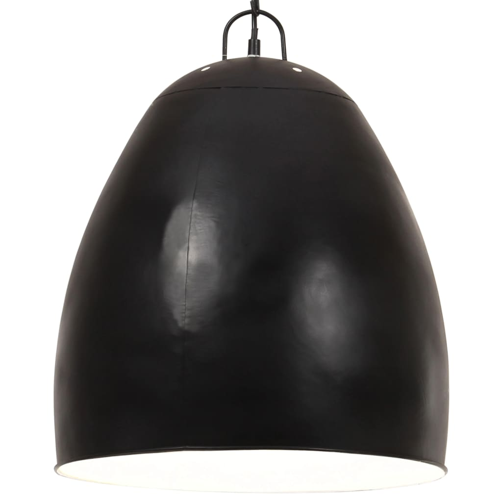 kerek fekete ipari függőlámpa 25 W 42 cm E27 (320557)