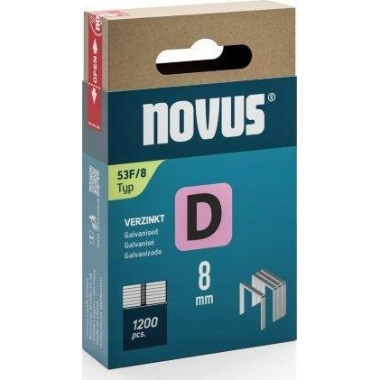 Novus Office 042-0789 Tűzőkapcsok 53F típus 1200 db Méret (H x Sz x Ma) 8 x 11.3 x 8 mm (NV042-0789)