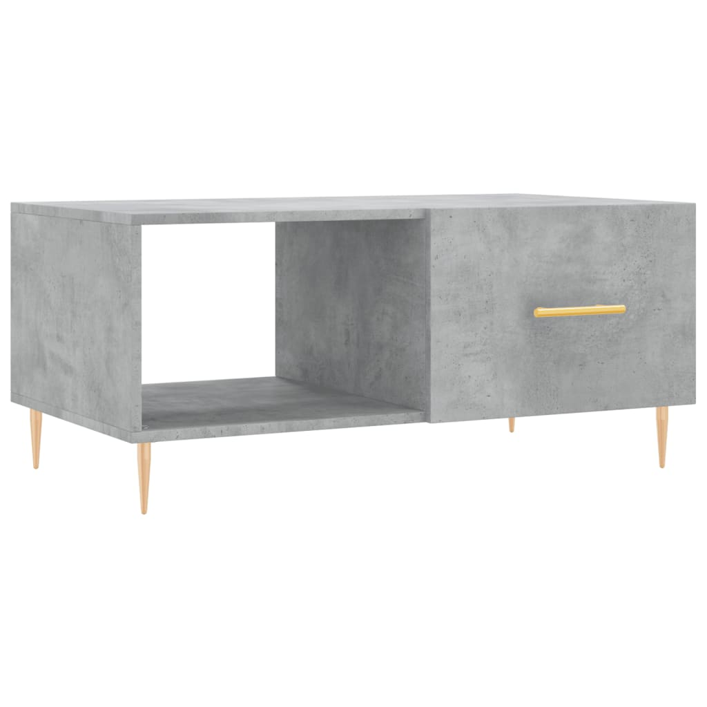 betonszürke szerelt fa dohányzóasztal 90 x 50 x 40 cm (829200)