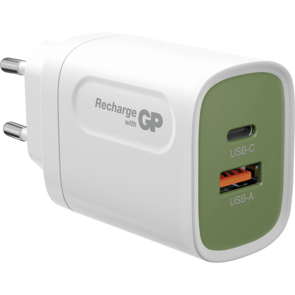 GP Batteries USB-C + USB-A uatzó adapter fehér (GPRHCH63E035) (GPRHCH63E035)
