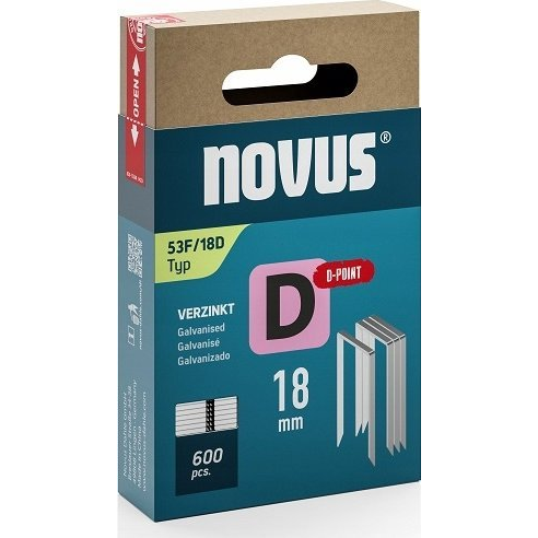 Novus Office 042-0794 Tűzőkapcsok 53F típus 600 db Méret (H x Sz x Ma) 18 x 11.3 x 18 mm (NV042-0794)