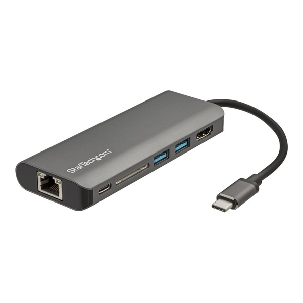 StarTech.com DKT30CSDHPD3 dockingstation Ledningsført USB 3.2 Gen 1 (3.1 Gen 1) Type-C Sort, Grå