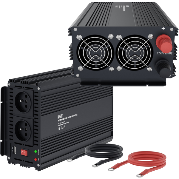 Menič napätia Newell 2000 W, modifikovaná sínusoida, 12 V / 230 V
