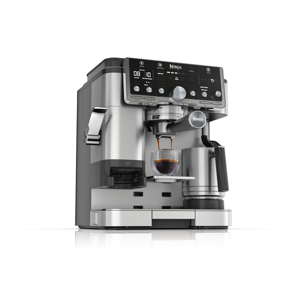 Ninja Luxe Cafe Pro Eszpresszó kávéfőző Fekete, Nemesacél 1650 W Filteres kávé funkcióval, Darálóval, Csészemelegítővel