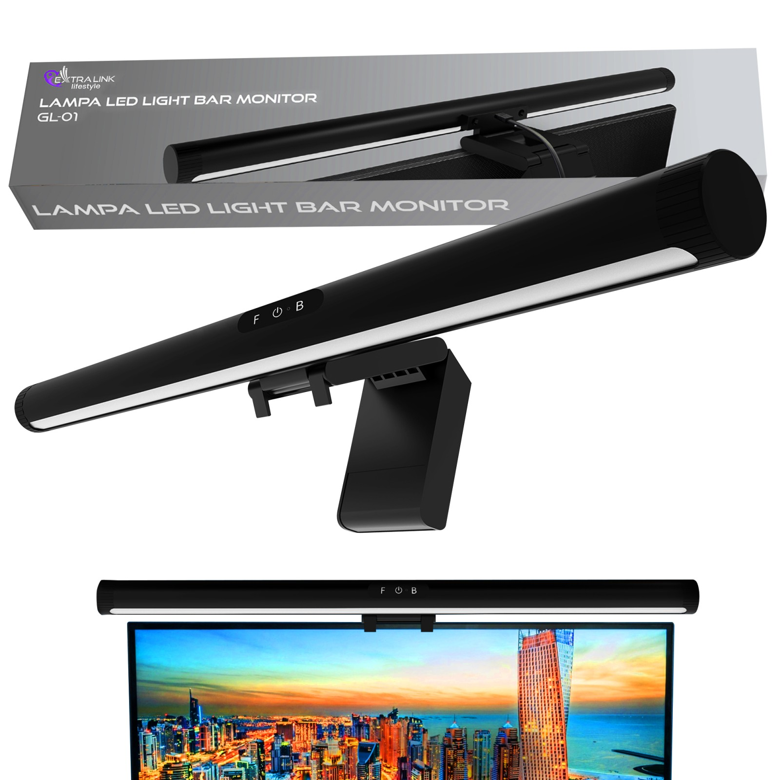 ExtraLink EX.35380 LED Monitor lámpa - Fekete (EX.35380)