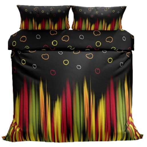 Kaptan French bed linen Luka black (5693224243-050)
