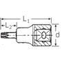 Stahlwille 54 TX T 25 03100025 TORX Dugókulcs bit betét T 25 1/2 (12,5 mm)