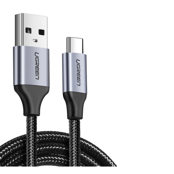 Kábel Ugreen USB - USB typ C 1 m sivý
