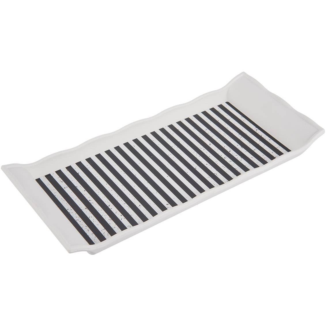 ORION retro tálca 29,5×13 cm, fekete-fehér (153886)